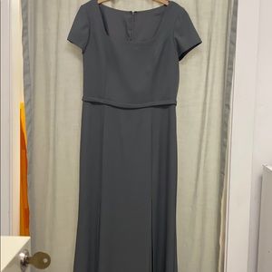 Amsale GB110P Crepe gray size 16